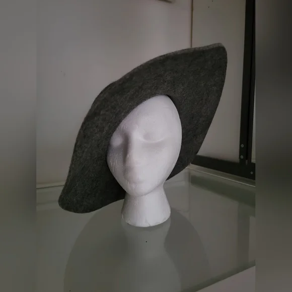 100% WOOL HAT WITH WIDE BRIM - Picture 2 of 11